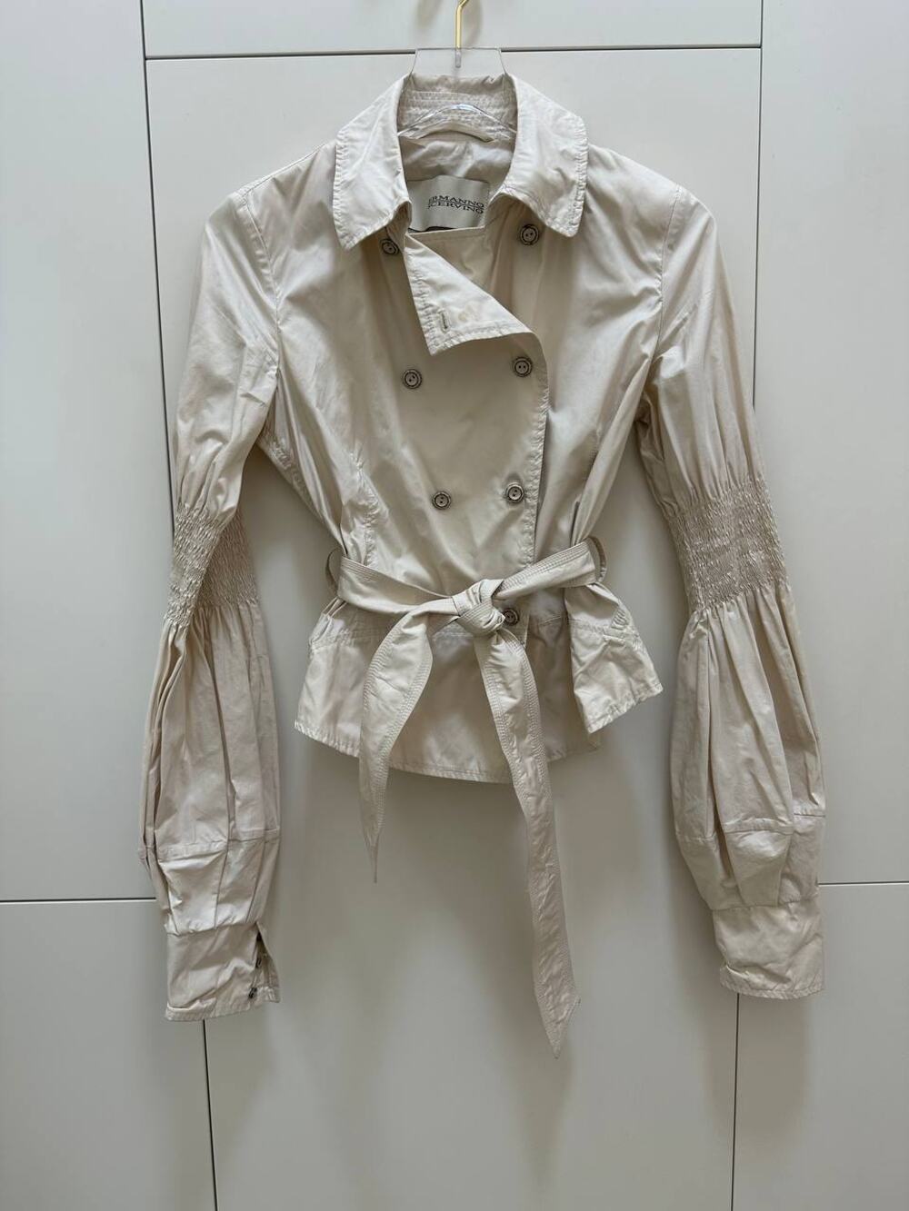 Ermanno Scervino Chic Ivory Fitted Jacket Sz.44 It